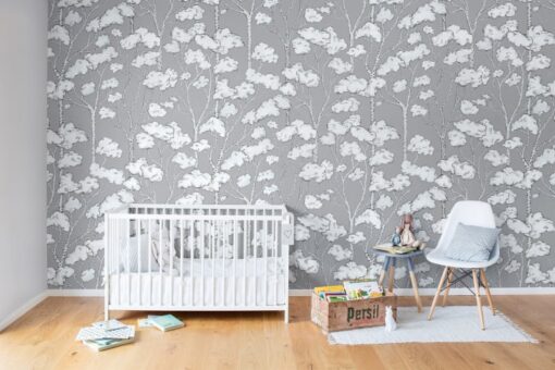 Animal Tree, Grey Wallmural - Premium - Image 3