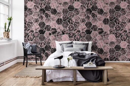 Mixed Memories Mural - Dusty Pink - Premium