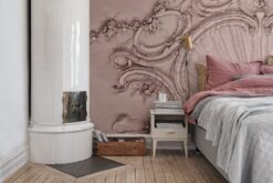 R15483 image2 Stucco Gloria Mural - Dusty Pink - Premium Stucco Gloria Mural - Dusty Pink - Premium