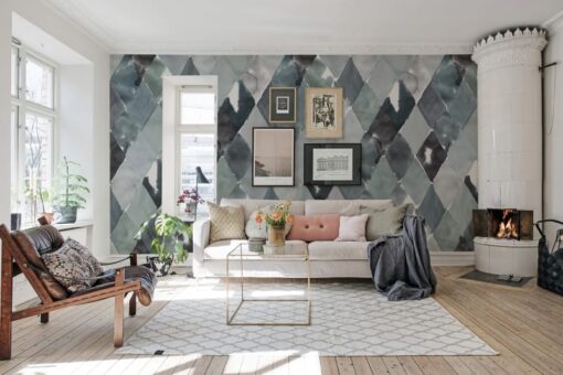 Big Harlequin Mural - Breeze - Premium