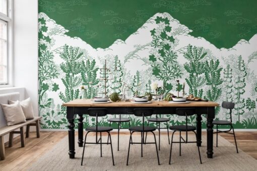 Eden, Green Wallmural - Premium