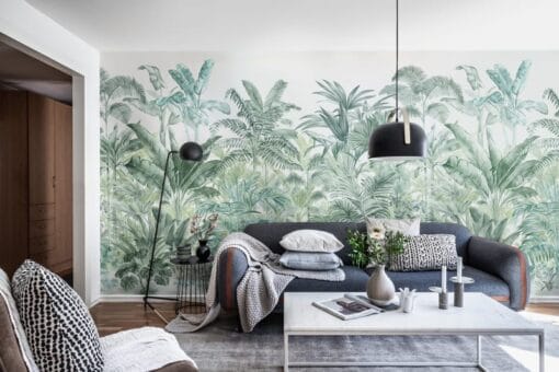 Pride Palms, Emerald Wallmural - Premium