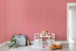 R16283 image2 Happy Hills Mural - Bubble Gum - Premium Happy Hills Mural - Bubble Gum - Premium