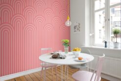 R16283 image3 Happy Hills Mural - Bubble Gum - Premium Happy Hills Mural - Bubble Gum - Premium