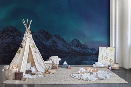 Northern Lights Wallmural - Premium