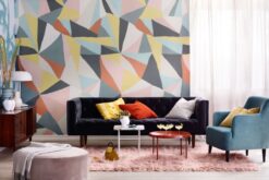 R16681 image4 Retro Geometry Mural - Premium Retro Geometry Mural - Premium