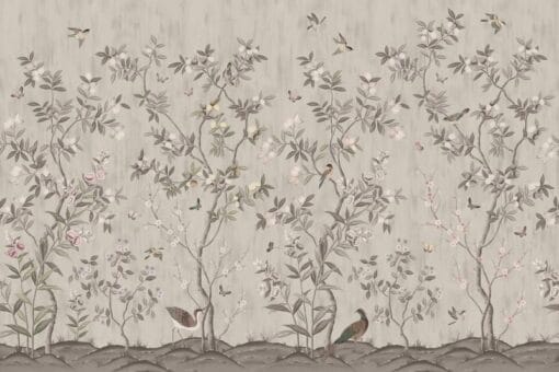 Chinoiserie Chic, Powder Beige Wallmural - Premium - Image 2