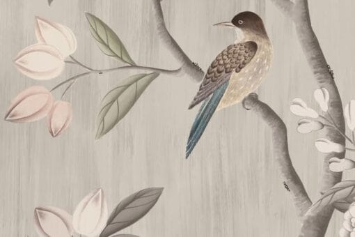 Chinoiserie Chic, Powder Beige Wallmural - Premium - Image 4