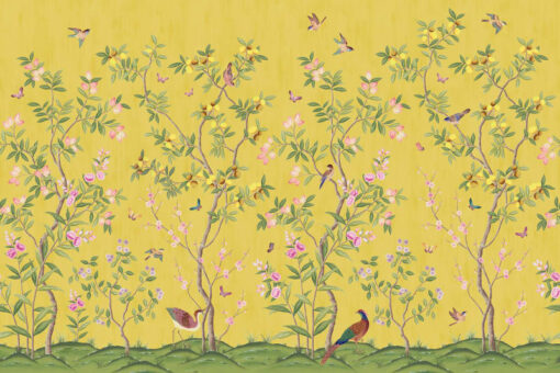 Chinoiserie Chic, Saffron Wallmural - Premium - Image 2