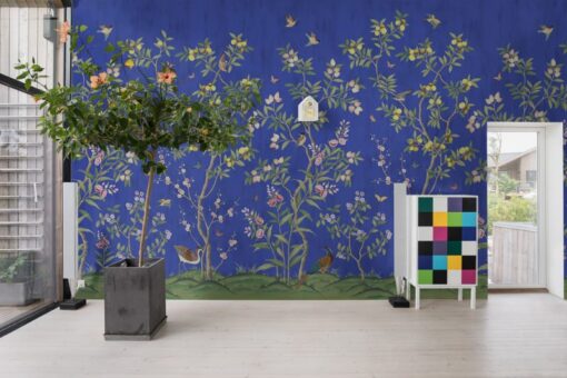 Chinoiserie Chic, Cobalt Wallmural - Premium - Image 3