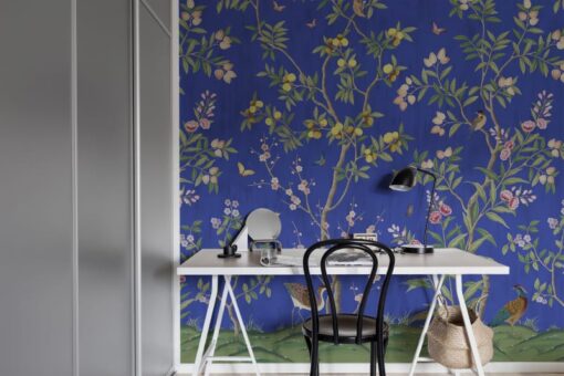 Chinoiserie Chic, Cobalt Wallmural - Premium - Image 4