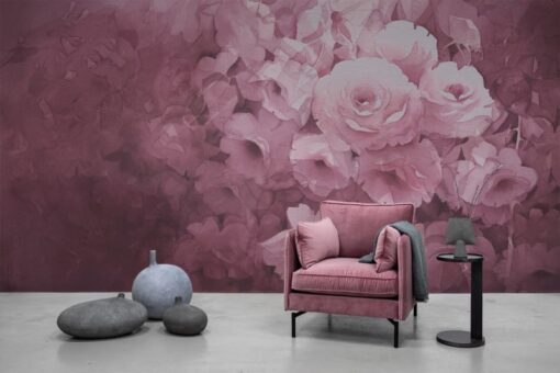 Harmony, Fuchsia Wallmural - Premium