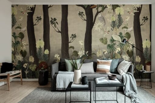 Rabbit Hole Wallmural - Premium