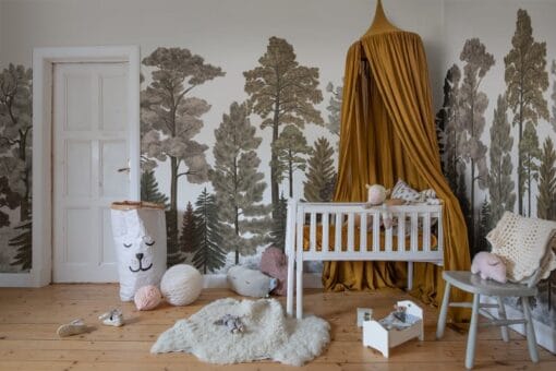 Scandinavian Bellewood, Fall Mural - Premium