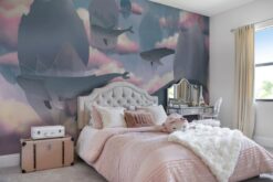 R17341 image4 Floating Diamonds Mural - Premium Floating Diamonds Mural - Premium