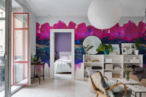 Donedo, Magenta Wallmural - Premium