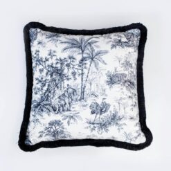 img 3435 OwoKnSvKoh Black Tropical Jungle Pillow - EY106 Black Tropical Jungle Pillow - EY106