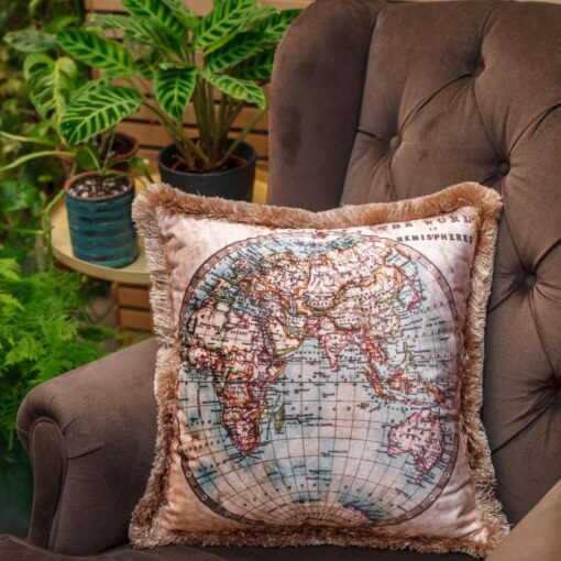 World Map Pillow - EY118