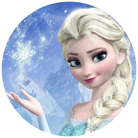 Frozen Elsa - Circle Art | Evershine Wall