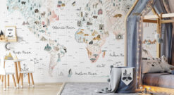 755971 World Traveler Mural World Traveler Mural