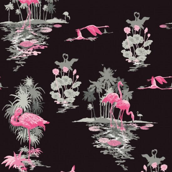 EW DC Flamingo Night Flamingo Wallpaper Flamingo Wallpaper
