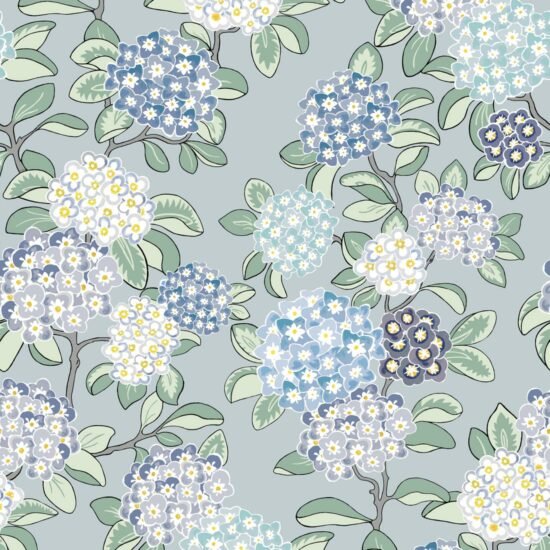 EW DC Hydrangea Blue Hydrangea Wallpaper Hydrangea Wallpaper