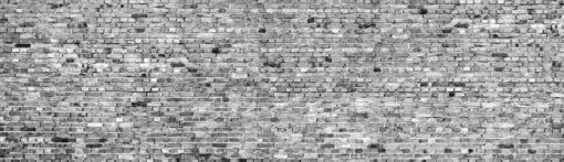 Stockholm Brick Wall Mural - Black and White - Image 2