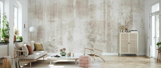 room35 3 Grunge Wall Mural - Beige Grunge Wall Mural - Beige