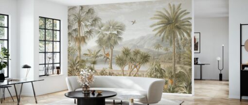 room38 Tropical Plateau Mural - Sepia Tropical Plateau Mural - Sepia