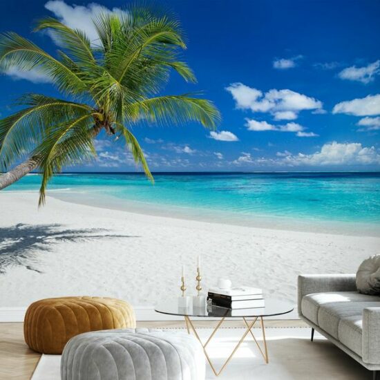 Tropical Beach Mural | Evershine Wall