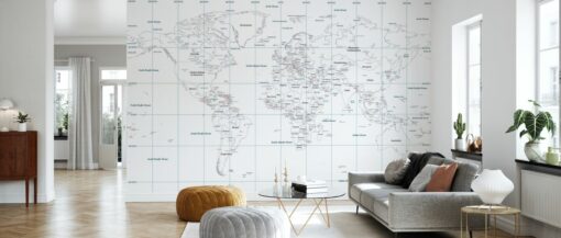 room41 27 World Map Mural World Map Mural