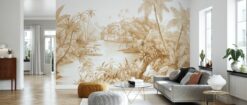 room41 4 Tangled Jungle II Mural - Caramel Tangled Jungle II Mural - Caramel