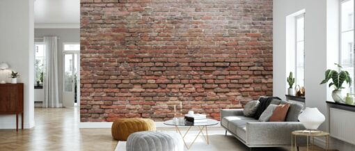 Dilapidated Brick Wall Mural