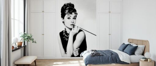 Audrey Hepburn in Breakfast at Tiffanysaz Mural