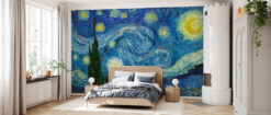 room43 21 Starry Night Mural - Vincent Van Gogh Starry Night Mural - Vincent Van Gogh