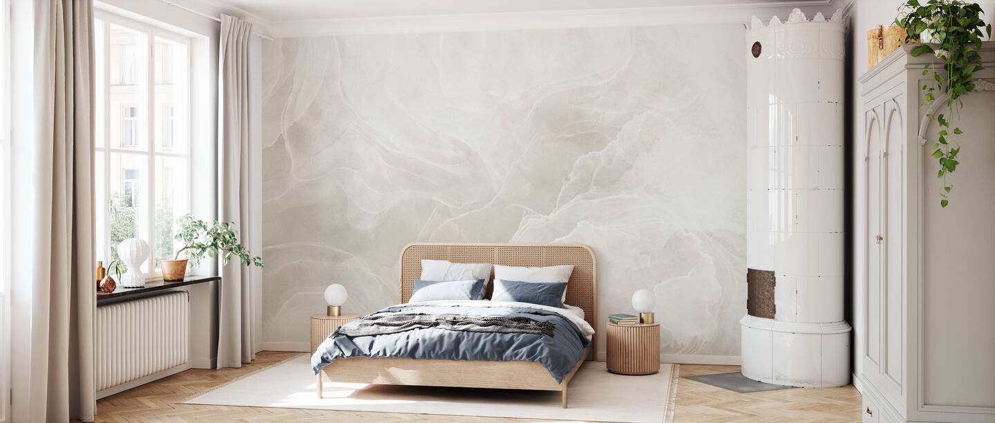 Marble Breeze Mural - Ivory | Evershine Wall