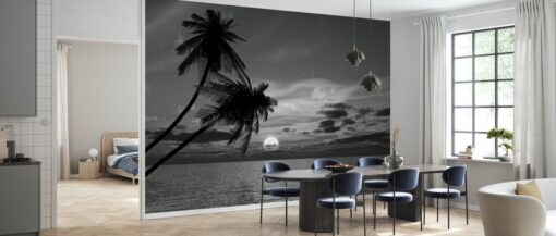 room44 4 Coconut Palm Sun Mural Coconut Palm Sun Mural