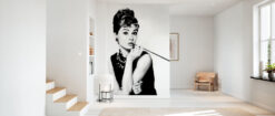 room46 8 Audrey Hepburn in Breakfast at Tiffanysaz Mural Audrey Hepburn in Breakfast at Tiffanysaz Mural