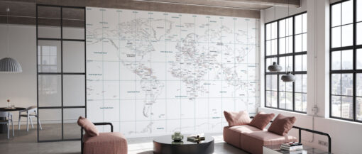 room47 6 World Map Mural World Map Mural