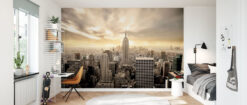 Enchanting New York Mural - Yellow Sky