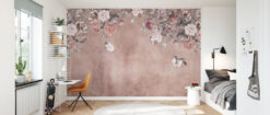 room49 35 Vintage Flower Wall - Pink Vintage Flower Wall - Pink