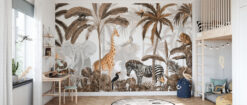 room50 29 Jungle Jive Mural - Sepia Jungle Jive Mural - Sepia