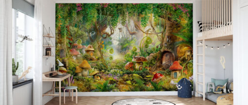 room50 34 Mushroom Village Mural Mushroom Village Mural