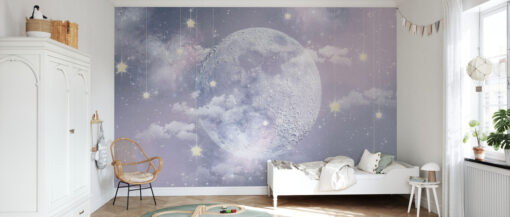 Moon with Stars Mural - Image 3