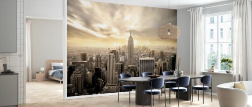 Enchanting New York Wallpaper Wallmural - Yellow Sky - Image 3