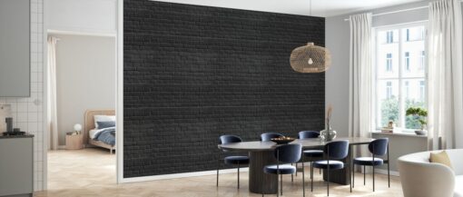 room67 6 Black Colored Brick Wall Black Colored Brick Wall