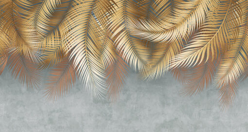 Palm Leaves Pattern Mural Wallpaper - Copper | FJ312-3 - Image 2