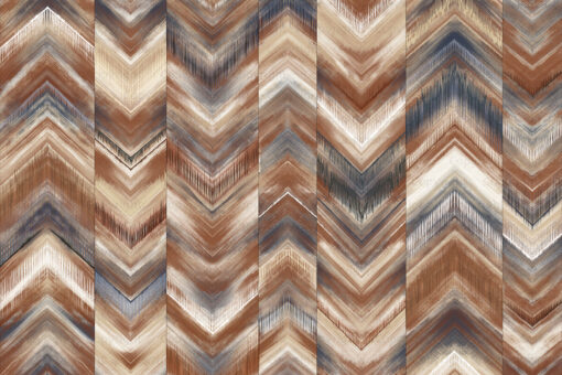 Geometric Design Pattern Mural - Brown - Image 2