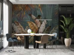 Tropical Leaves Design Mural