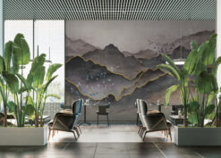 Mountains Design Mural